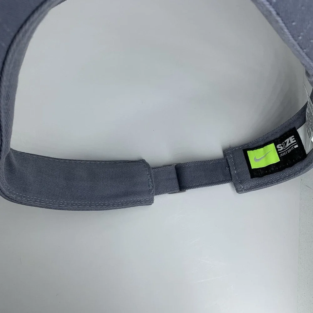 TCU Nike Visor Horned Frogs Texas Christian Gray Adjustable Strap OSFM Hat Cap